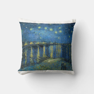 Starry Night Over the Rhone von Vincent van Gogh Kissen