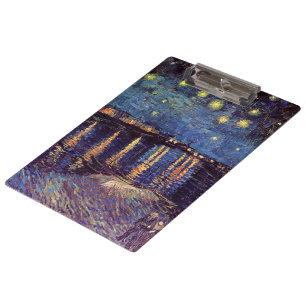 Starry Night Over the Rhone von Vincent van Gogh Klemmbrett