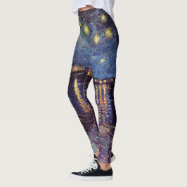 Starry Night Over the Rhone von Vincent van Gogh Leggings