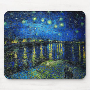 Starry Night Over the Rhone von Vincent Van Gogh Mousepad