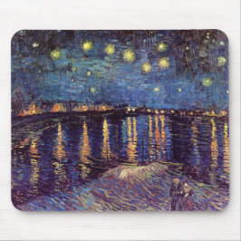 Starry Night Over the Rhone von Vincent van Gogh Mousepad