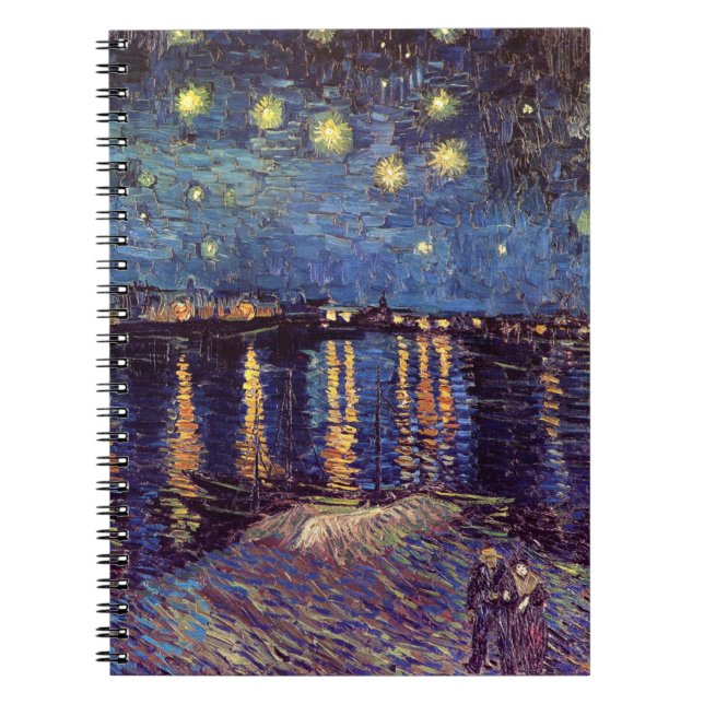 Starry Night Over the Rhone von Vincent van Gogh Notizblock (Vorderseite)