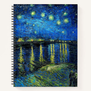 Starry Night Over the Rhone von Vincent Van Gogh Notizbuch