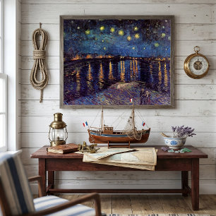 Starry Night Over the Rhone von Vincent van Gogh Poster
