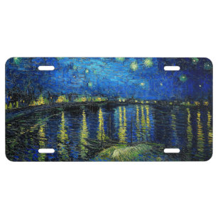 Starry Night Over the Rhone von Vincent Van Gogh US Nummernschild