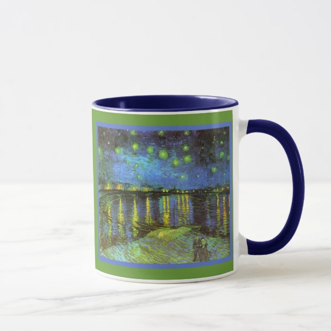 Starry Night Over the River Rhone Van Gogh Tasse (Rechts)