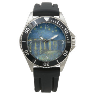 Starry Night Over the River Rhone (von van Gogh) Armbanduhr