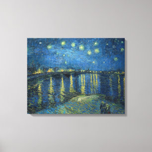 Starry Night Over the River Rhone (von van Gogh) Leinwanddruck