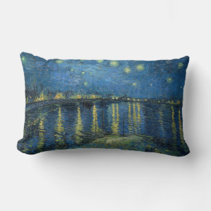 Starry Night Over the River Rhone (von van Gogh) Lendenkissen