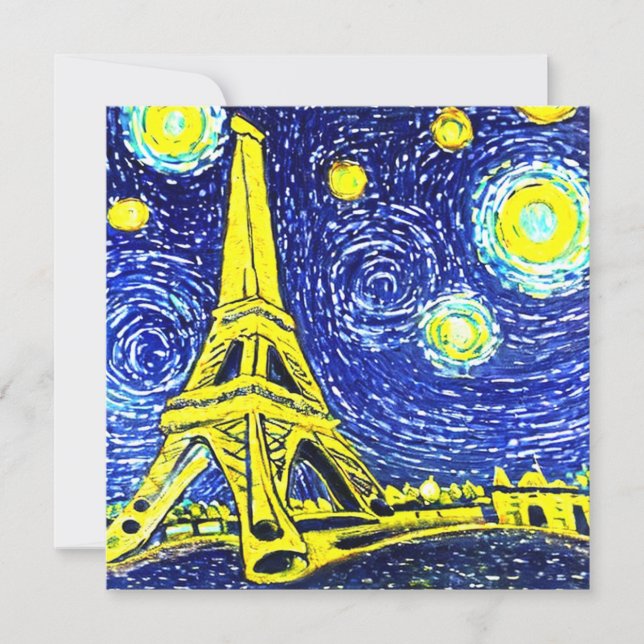 Starry Night Paris Frankreich (Vorderseite)