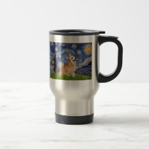 Starry Night - Pembroke Welsh Corgi 7b Reisebecher