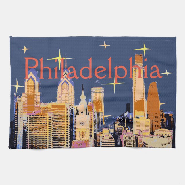 Starry Night Philadelphia Handtuch (Horizontal)