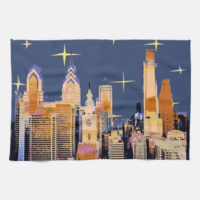 Starry Night Philadelphia Handtuch (Horizontal)