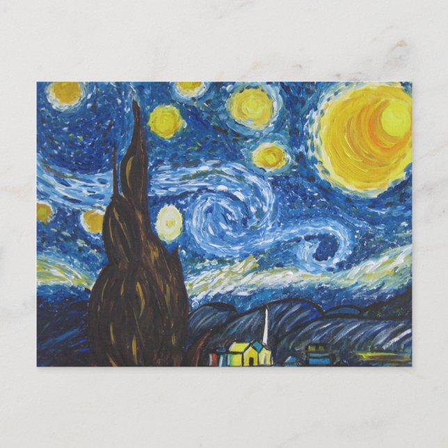 Starry Night Postcard Postkarte (Vorderseite)