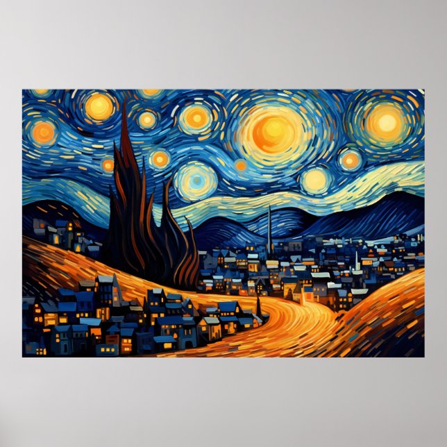 Starry Night Poster (Vorne)