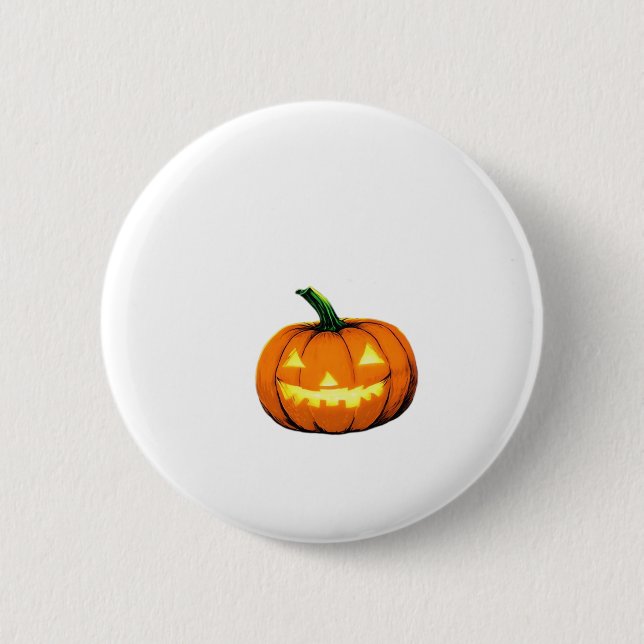Starry Night Pumpkin Halloween Van Gogh Thanksgivi Button (Vorderseite)