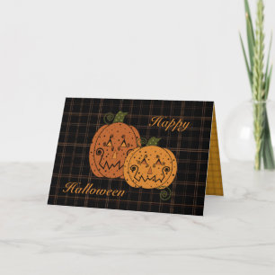Starry Night Pumpkins Card Karte