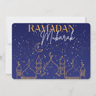 Starry Night Ramadan Mubarak Ramadan Grußkarte Einladung