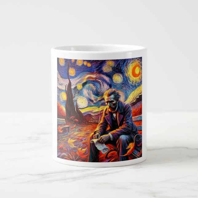 Starry Night Reflection Tasse - Design vom 14. Okt (Vorderseite)