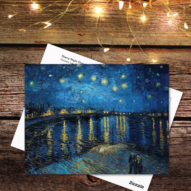 Starry Night Rhone Vincent van Gogh Postcard Postkarte (Von Creator hochgeladen)