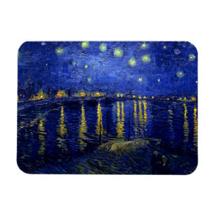 Starry Night Rhone von Van Gogh Magnet