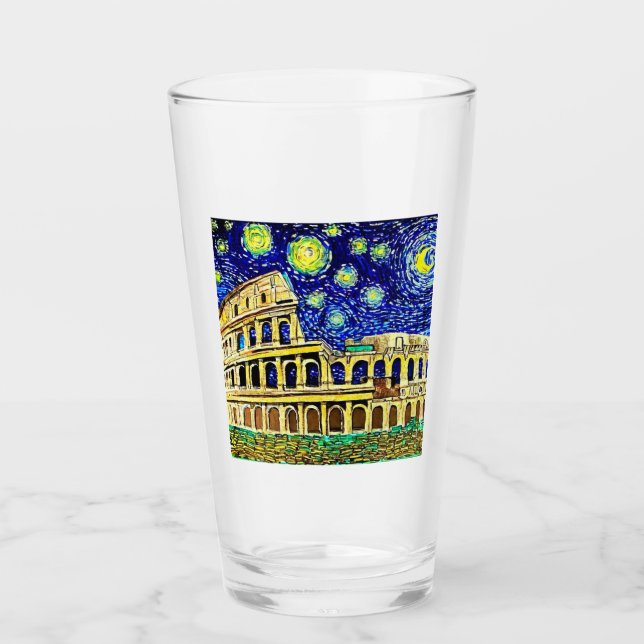 Starry Night Rome Italien Glas (Vorderseite)