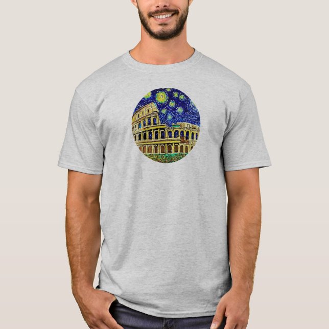 Starry Night Rome Italien T-Shirt (Vorderseite)