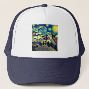 Starry Night Rushmore South Dakota Truckerkappe