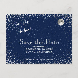 Starry Night Save the Date Ankündigungspostkarte