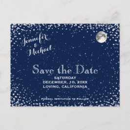 Starry Night Save the Date Ankündigungspostkarte