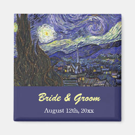 Starry Night. Save the Date Hochzeit. Magnet