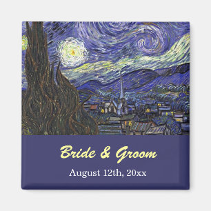 Starry Night. Save the Date Hochzeit. Magnet