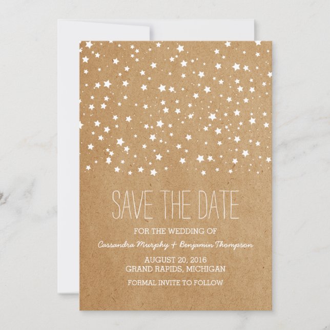 Starry Night Save the Date laden (Vorderseite)