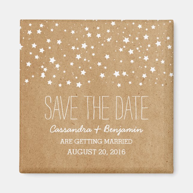 Starry Night Save the Date Magnet (Vorne)