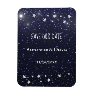 Starry Night Save the Date Magnet