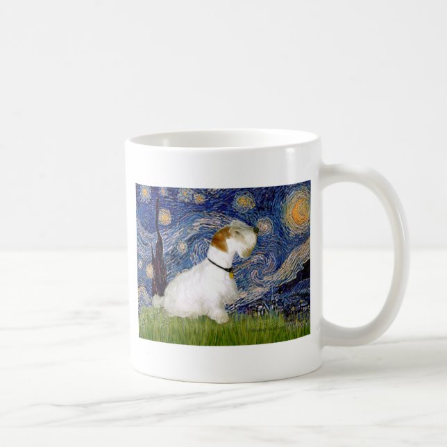 Starry Night - Sealyham Terrier (L) Kaffeetasse (Rechts)