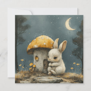 Starry Night Secrets: ✨ Bunnies Dream ❄️ Digital Feiertagskarte