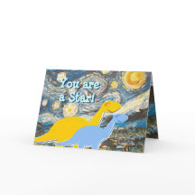 Starry Night Sie sind eine Star Dinosaurier Card