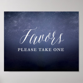 Starry Night Sky Celestial Star Lieblingsunterschr Poster