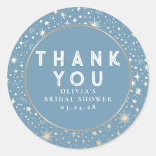 Starry Night Sky Celestial Vielen Dank Runder Aufkleber