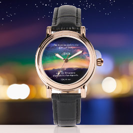 Starry Night Sky Custom Christlich Scripting Armbanduhr