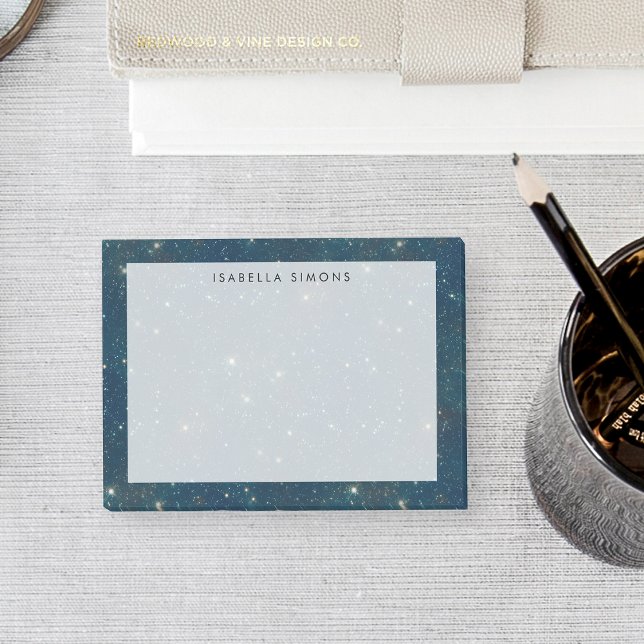 Starry Night Sky | Dunkelblau Post-it Klebezettel (Von Creator hochgeladen)