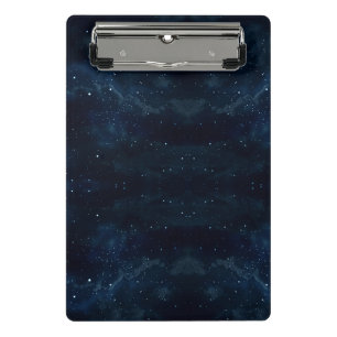 Starry Night Sky , Galaxy Space Celestial Mini Klemmbrett