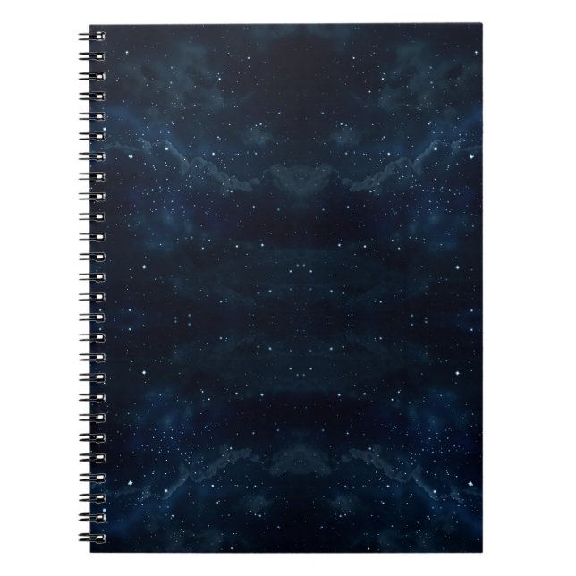 Starry Night Sky , Galaxy Space Celestial Notizblock (Vorderseite)
