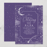 Starry Night Sky Moon Mystical Celestiday