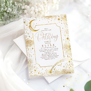 Starry Night Sky Moon Mystical Celestiday Einladung