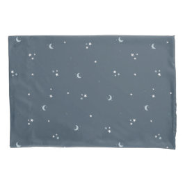 Starry Night Sky Moon & Stars Throw Kissen Kissenbezug