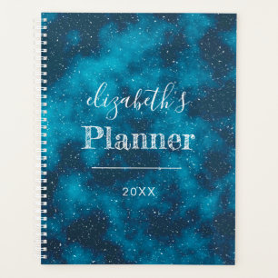 Starry Night Sky Personalisiert Blue 2024 Planer