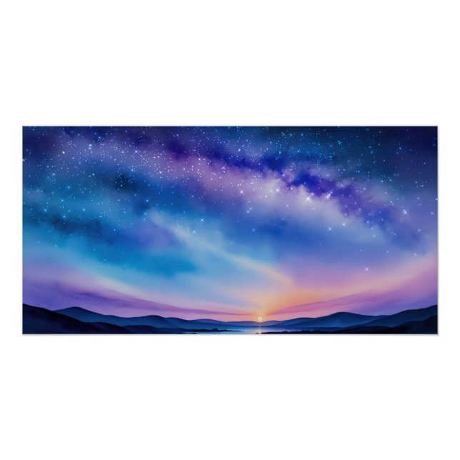 Starry Night Sky Poster (Vorderseite)