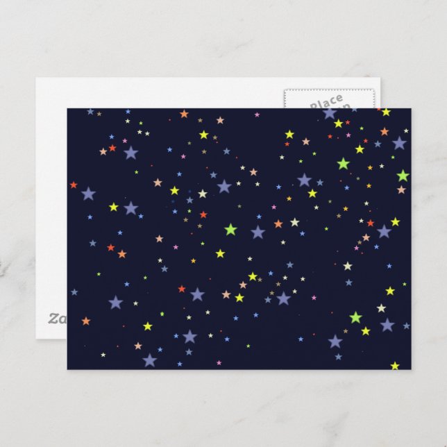Starry Night Sky Postkarte (Vorne/Hinten)